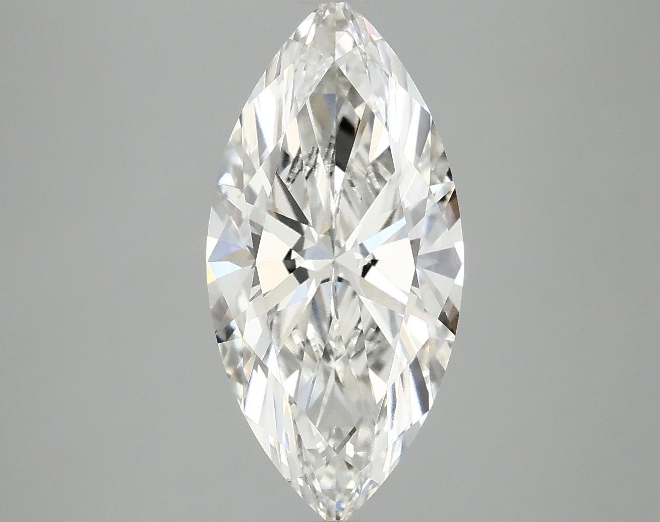 3.04 Carat Marquise Shaped Excellent Cut VVS2 IGI Certified Lab Grown Diamond