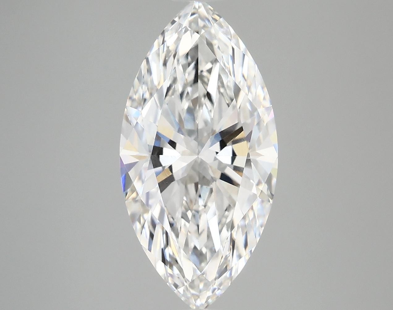 3.04 Carat Marquise Shaped Ideal Cut VVS2 IGI Certified Lab Grown Diamond