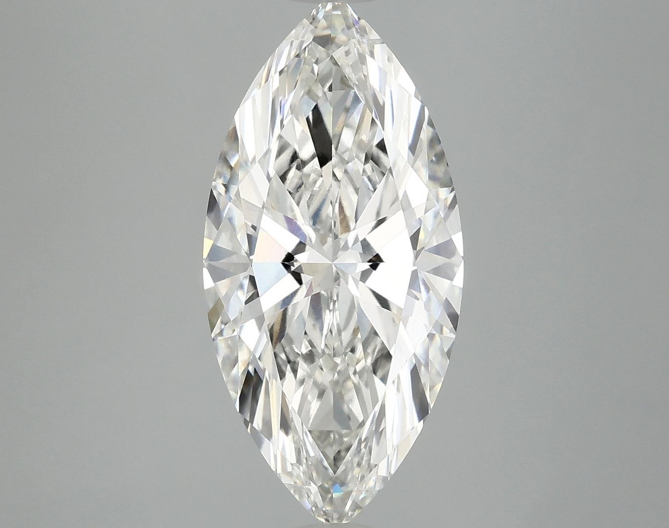 3.54 Carat Marquise Shaped Excellent Cut VVS2 IGI Certified Lab Grown Diamond