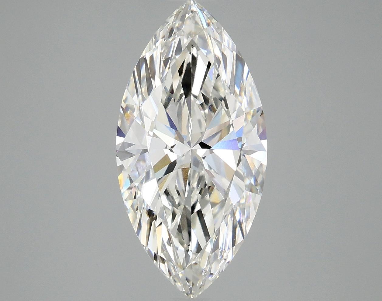 2.96 Carat Marquise Shaped Ideal Cut SI1 IGI Certified Lab Grown Diamond