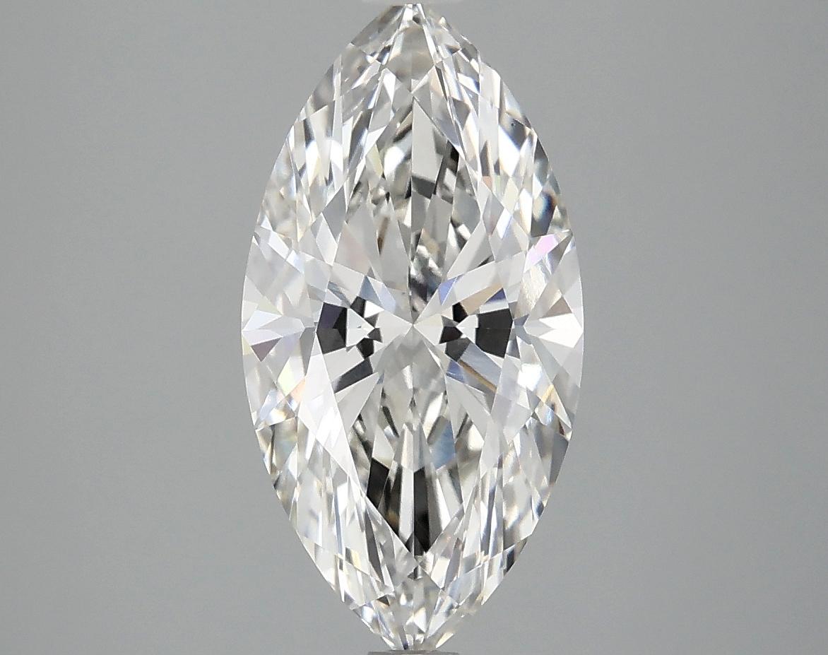 2.56 Carat Marquise Shaped Ideal Cut VVS2 IGI Certified Lab Grown Diamond