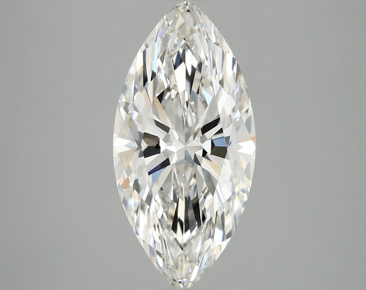 3.03 Carat Marquise Shaped Excellent Cut VVS2 IGI Certified Lab Grown Diamond