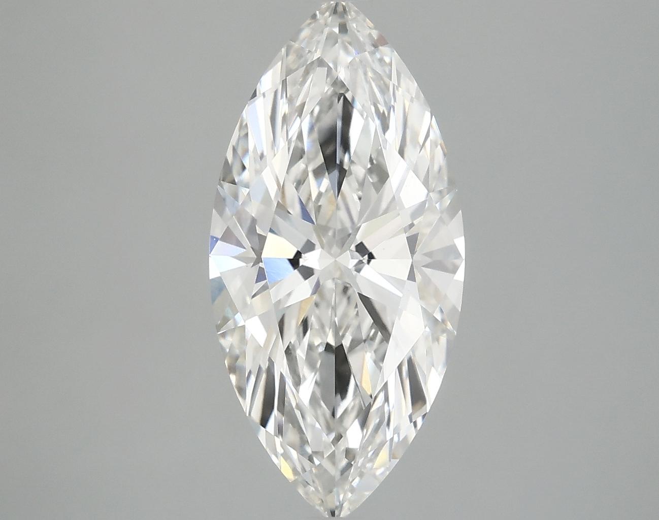 3.01 Carat Marquise Shaped Excellent Cut VVS2 IGI Certified Lab Grown Diamond