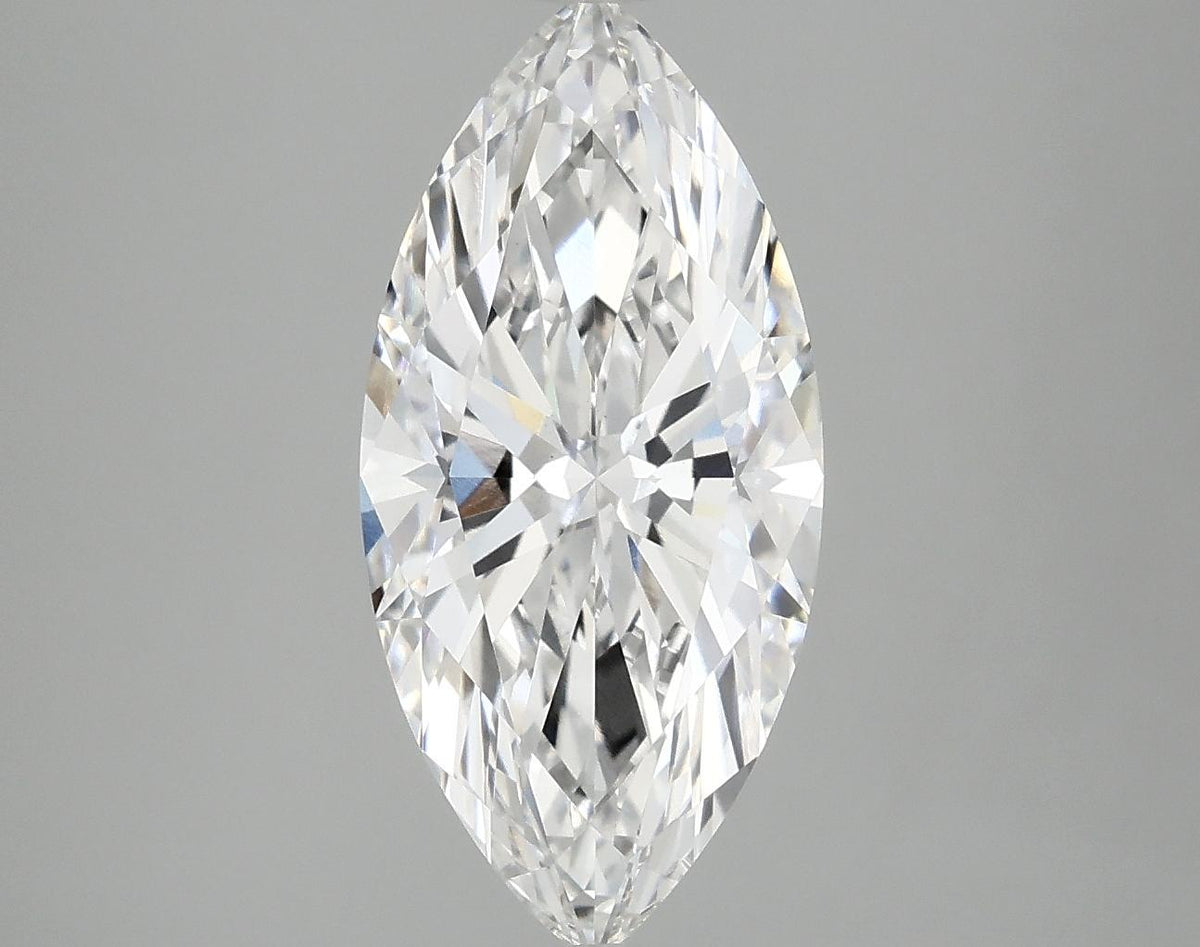 3.08 Carat Marquise Shaped Excellent Cut VVS2 IGI Certified Lab Grown Diamond