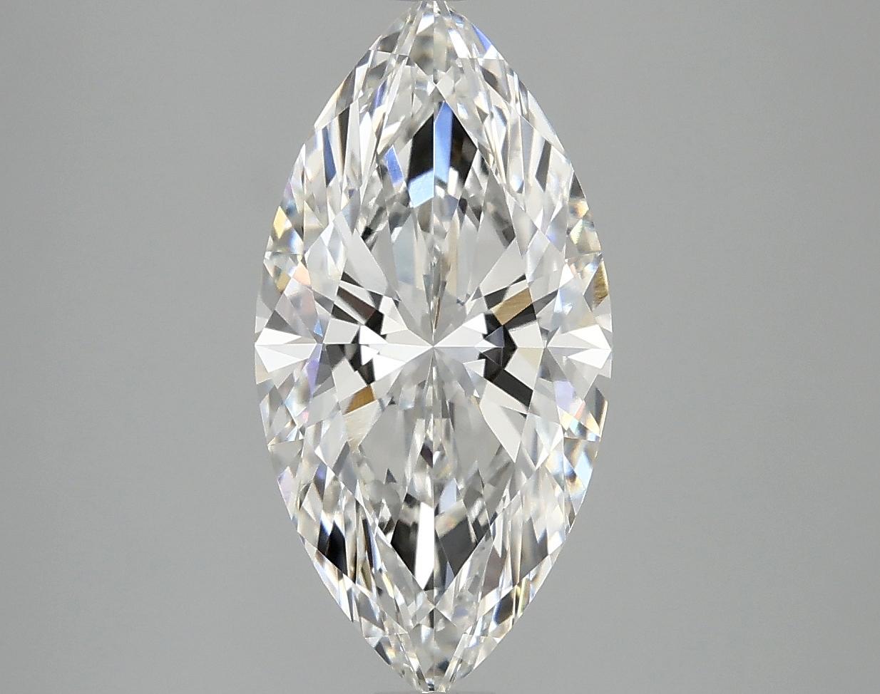 3.02 Carat Marquise Shaped Ideal Cut VVS2 IGI Certified Lab Grown Diamond
