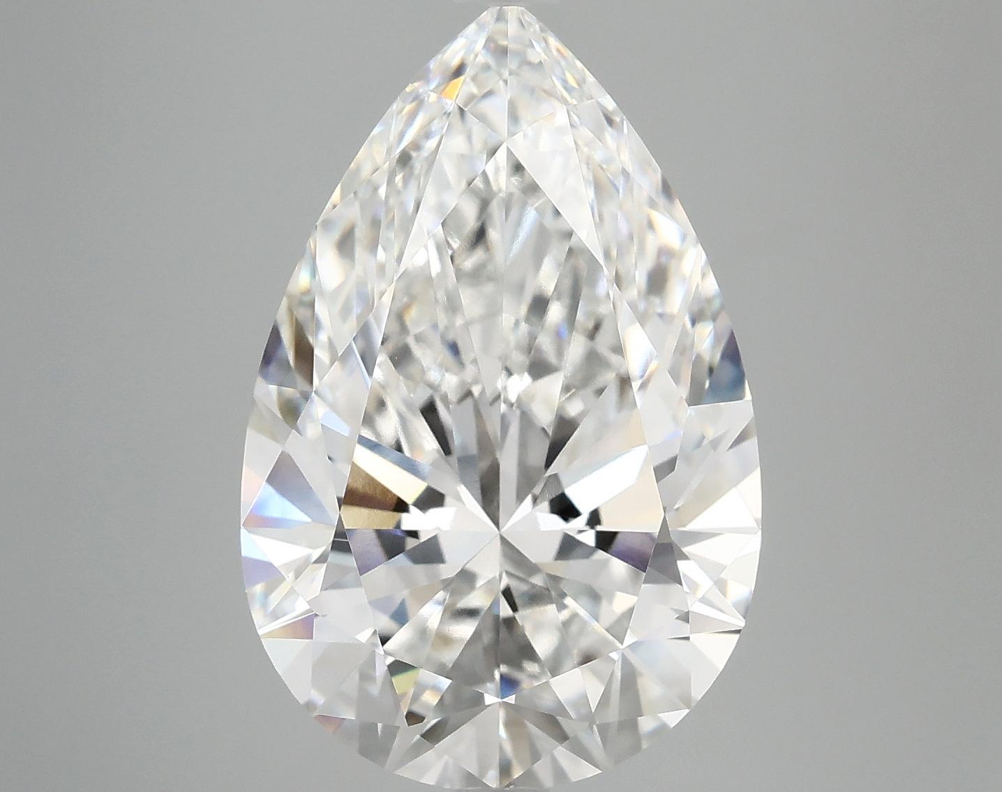7.05 Carat Pear Shaped Excellent Cut VVS2 IGI Certified Lab Grown Diamond