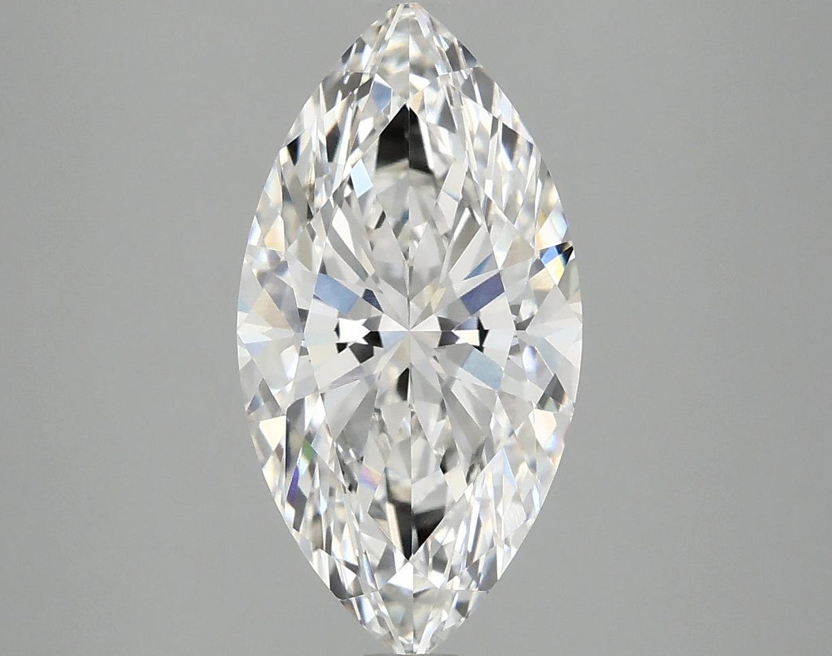 3.08 Carat Marquise Shaped Ideal Cut VVS2 IGI Certified Lab Grown Diamond
