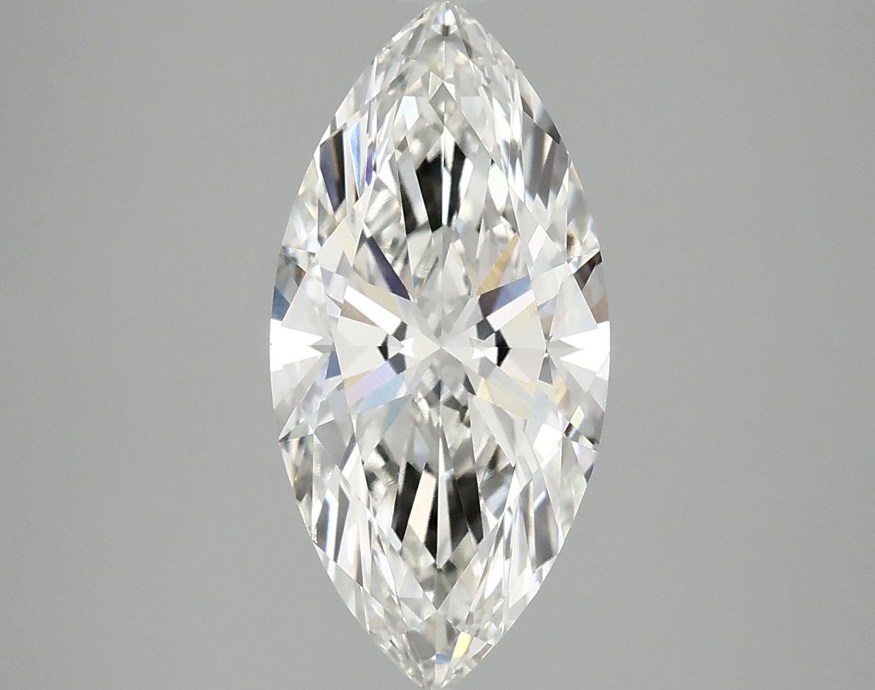 2.57 Carat Marquise Shaped Excellent Cut VS2 IGI Certified Lab Grown Diamond