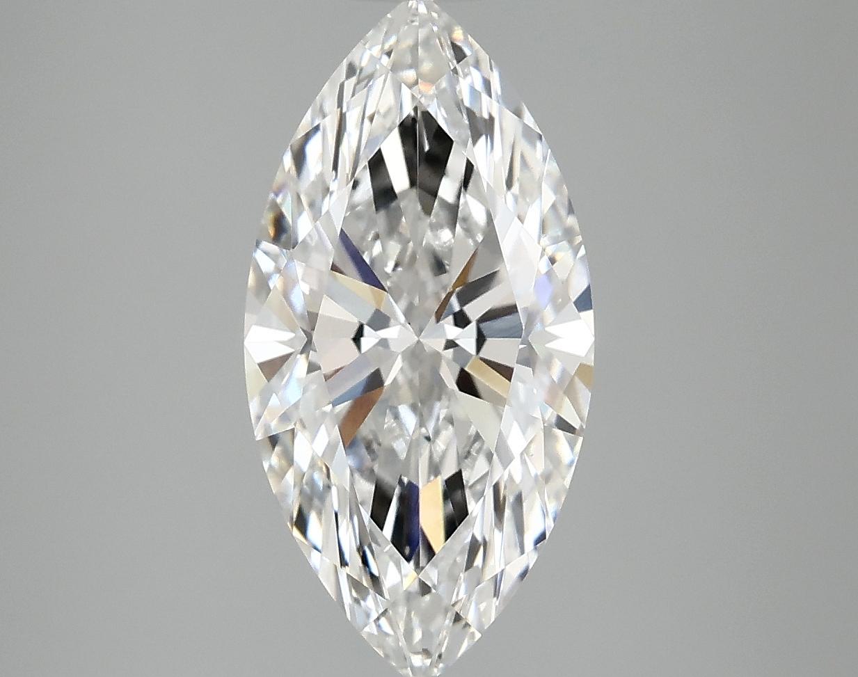 3.08 Carat Marquise Shaped Ideal Cut VS2 IGI Certified Lab Grown Diamond