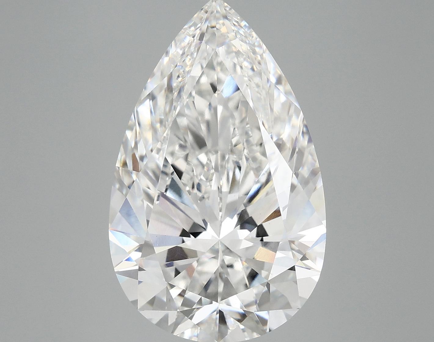 7.12 Carat Pear Shaped Ideal Cut VVS2 IGI Certified Lab Grown Diamond