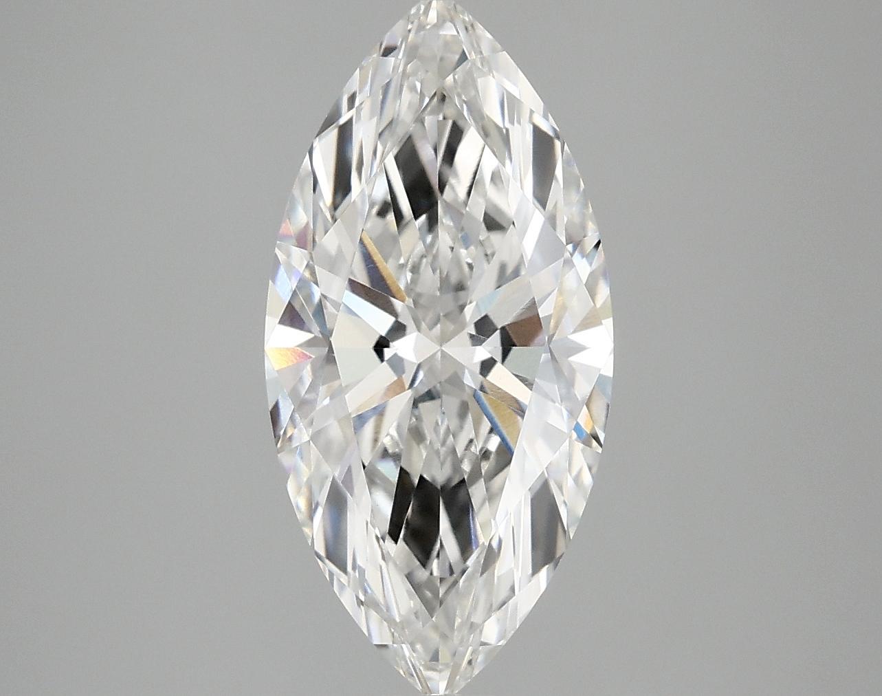 3.07 Carat Marquise Shaped Excellent Cut VVS2 IGI Certified Lab Grown Diamond