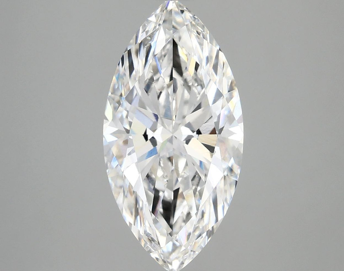 2.97 Carat Marquise Shaped Ideal Cut VVS2 IGI Certified Lab Grown Diamond