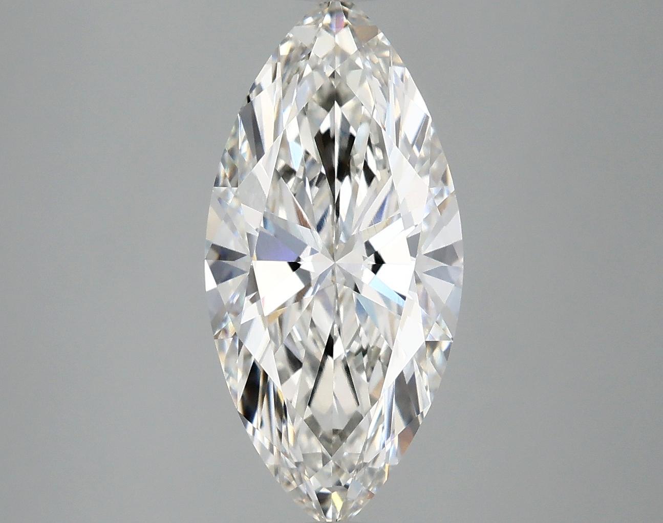 2.84 Carat Marquise Shaped Excellent Cut VVS2 IGI Certified Lab Grown Diamond