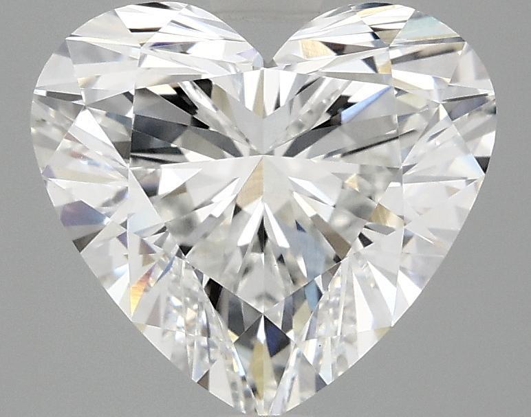 2.97 Carat Heart Shaped Ideal Cut VVS2 IGI Certified Lab Grown Diamond