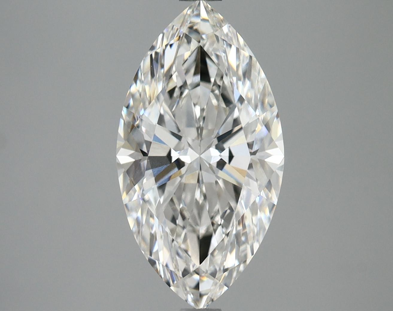 2.97 Carat Marquise Shaped Excellent Cut VVS2 IGI Certified Lab Grown Diamond