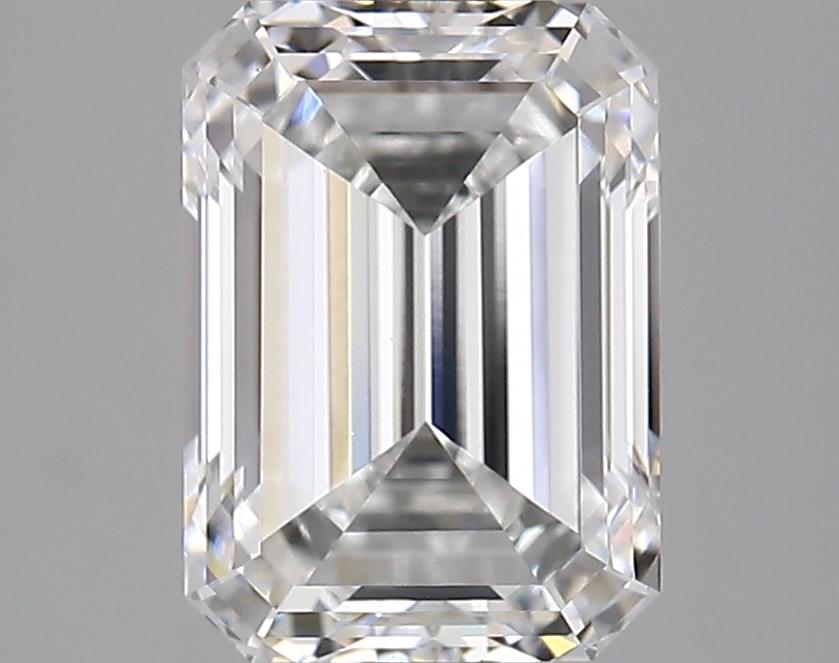 3.07 Carat Emerald Shaped Ideal Cut VVS2 IGI Certified Lab Grown Diamond