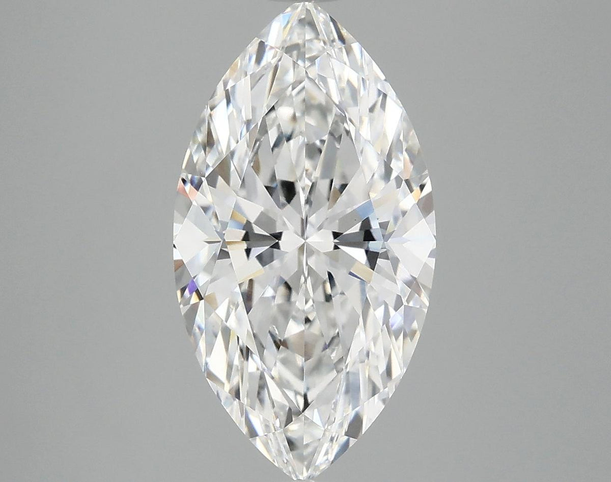 3.09 Carat Marquise Shaped Excellent Cut VVS2 IGI Certified Lab Grown Diamond