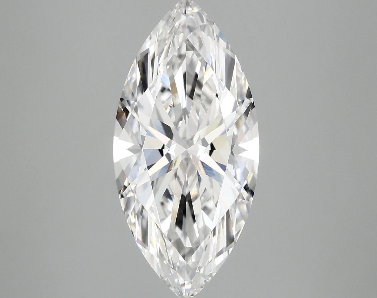 3.06 Carat Marquise Shaped Excellent Cut VS2 IGI Certified Lab Grown Diamond