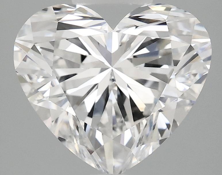 3.03 Carat Heart Shaped Ideal Cut VVS2 IGI Certified Lab Grown Diamond