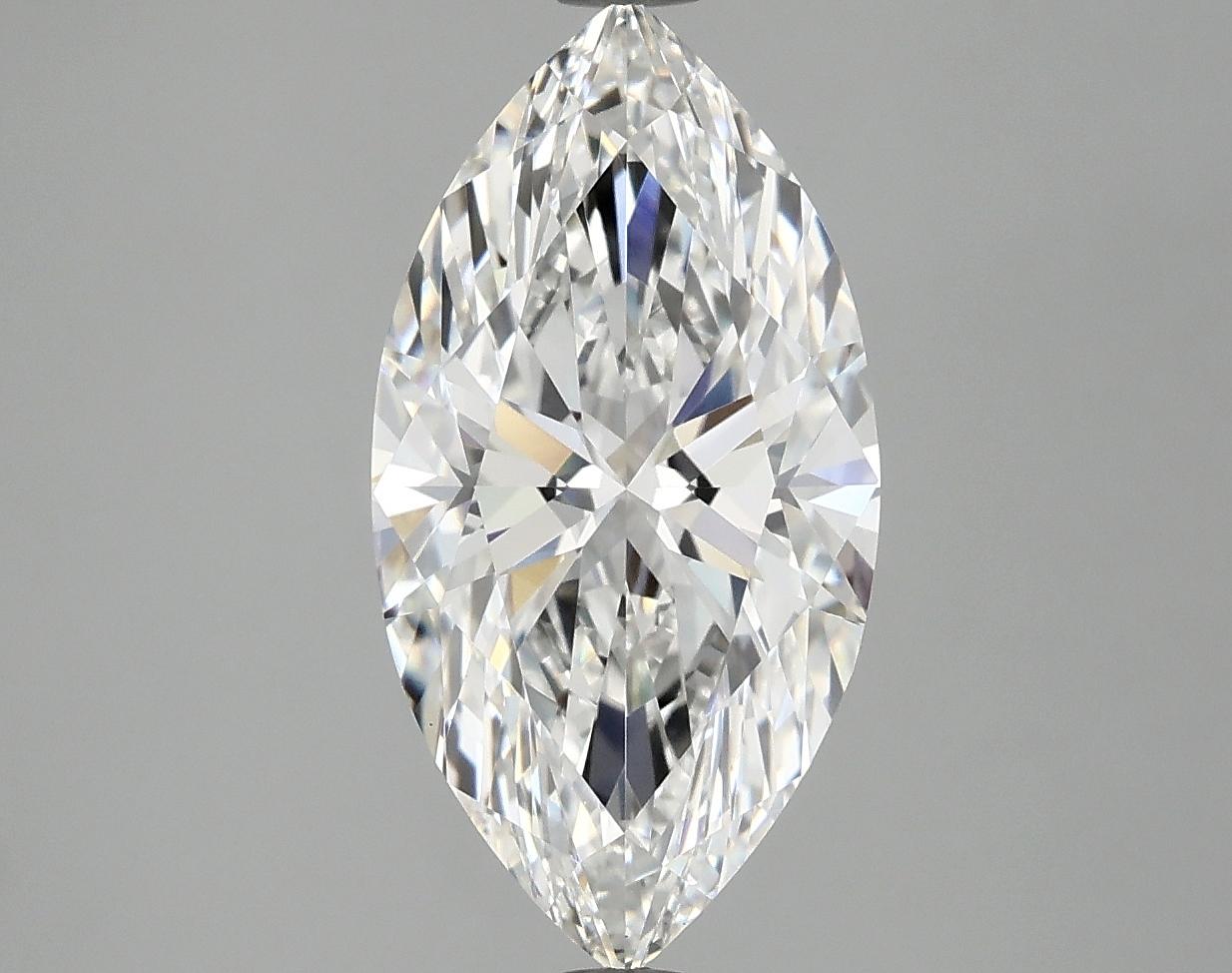 3.09 Carat Marquise Shaped Ideal Cut VVS2 IGI Certified Lab Grown Diamond