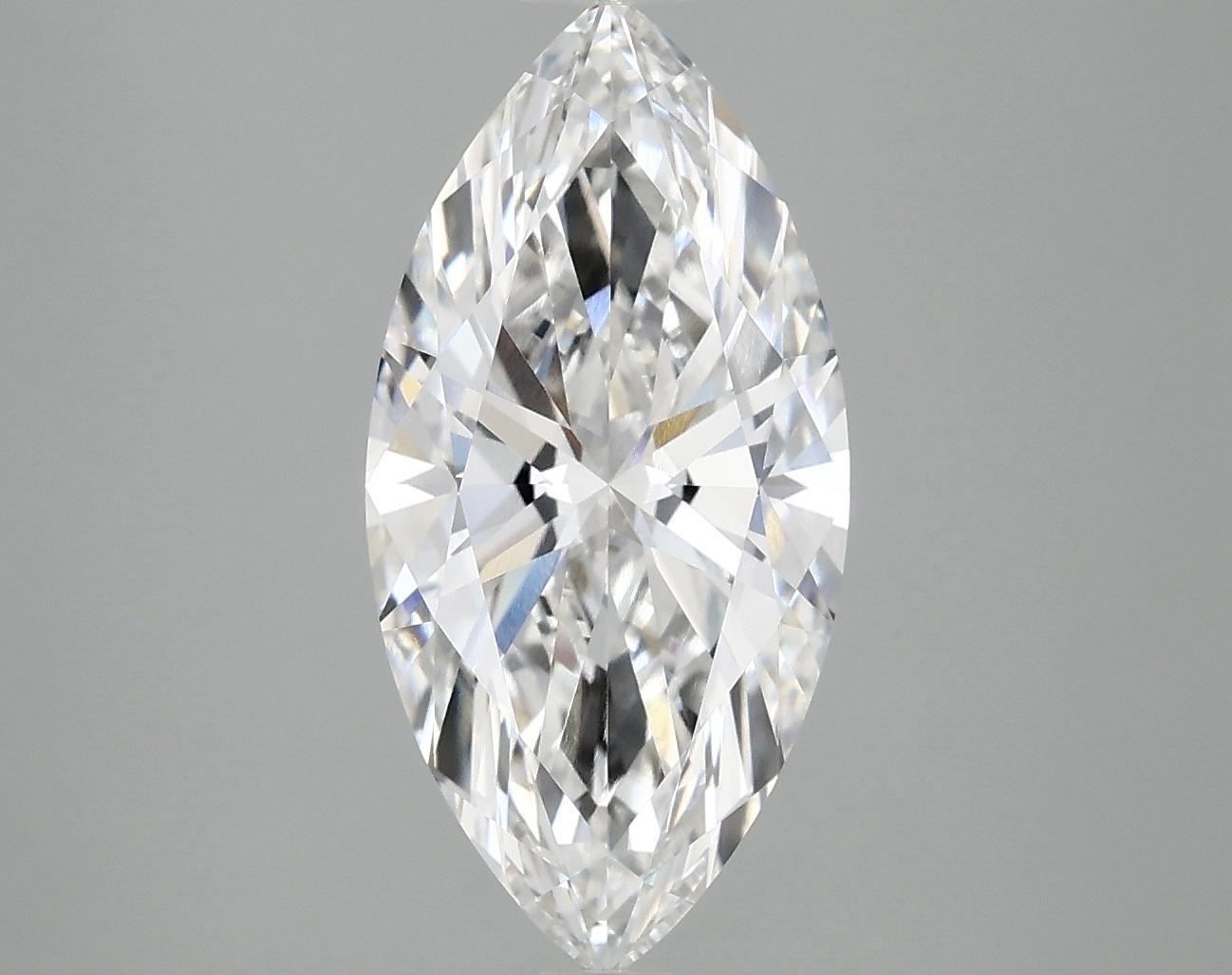 3.03 Carat Marquise Shaped Ideal Cut VVS2 IGI Certified Lab Grown Diamond