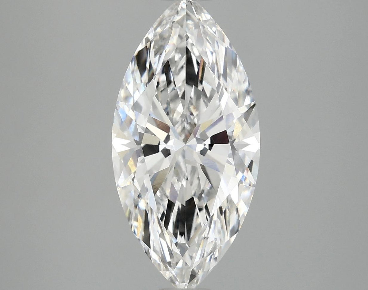 3.07 Carat Marquise Shaped Ideal Cut VVS2 IGI Certified Lab Grown Diamond