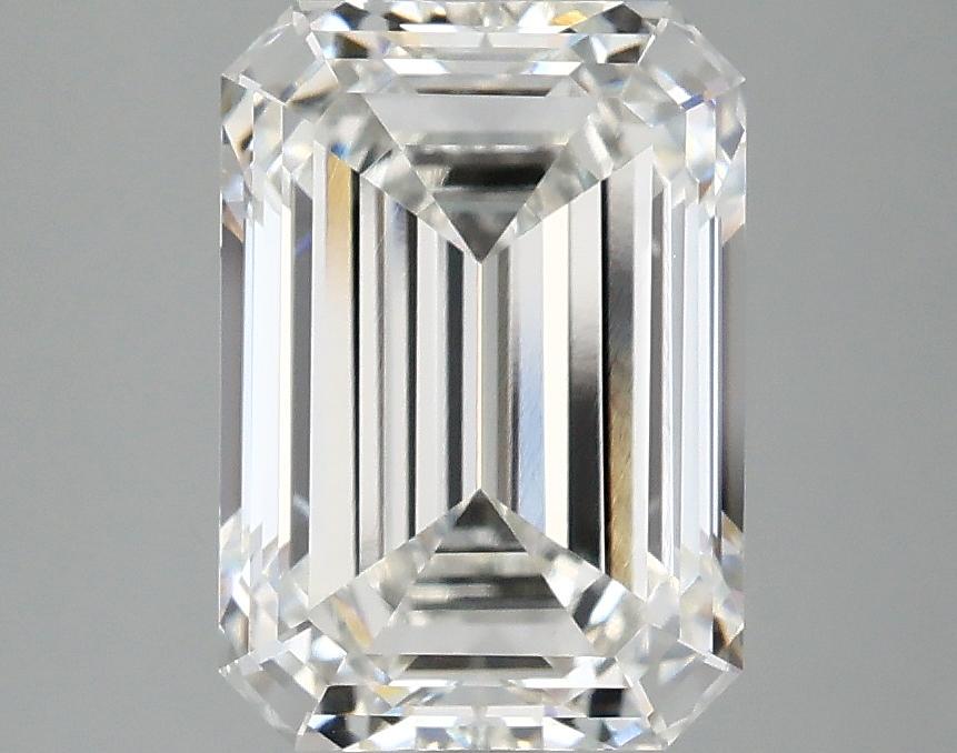 3.09 Carat Emerald Shaped Ideal Cut VVS2 IGI Certified Lab Grown Diamond