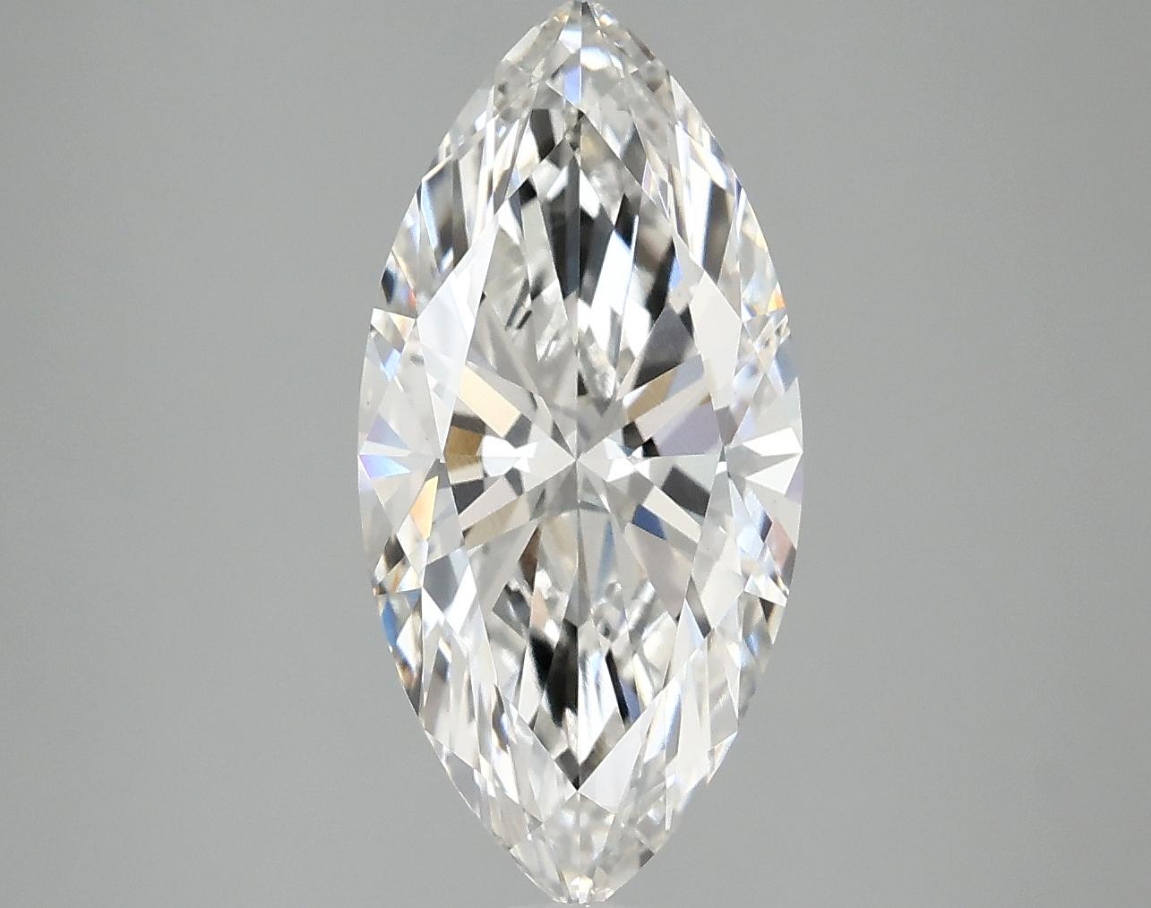 3.03 Carat Marquise Shaped Excellent Cut VVS2 IGI Certified Lab Grown Diamond