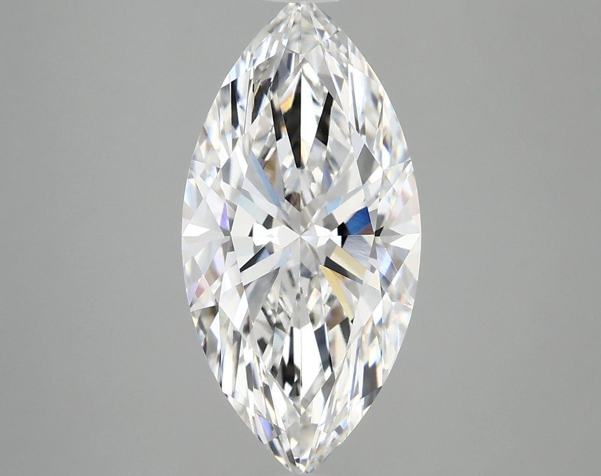 3.06 Carat Marquise Shaped Ideal Cut VVS2 IGI Certified Lab Grown Diamond