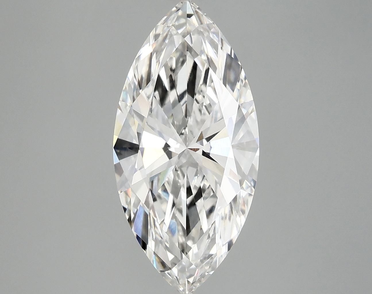 2.98 Carat Marquise Shaped Excellent Cut VVS2 IGI Certified Lab Grown Diamond