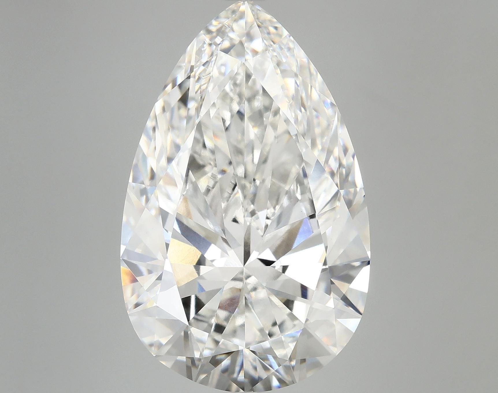 12.01 Carat Pear Shaped Ideal Cut VVS2 IGI Certified Lab Grown Diamond