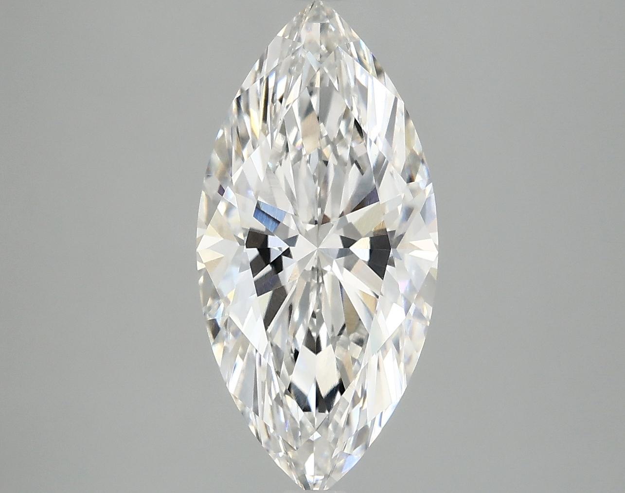 3.01 Carat Marquise Shaped Excellent Cut VVS2 IGI Certified Lab Grown Diamond