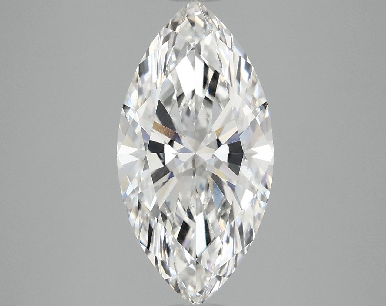 3.08 Carat Marquise Shaped Ideal Cut VVS2 IGI Certified Lab Grown Diamond