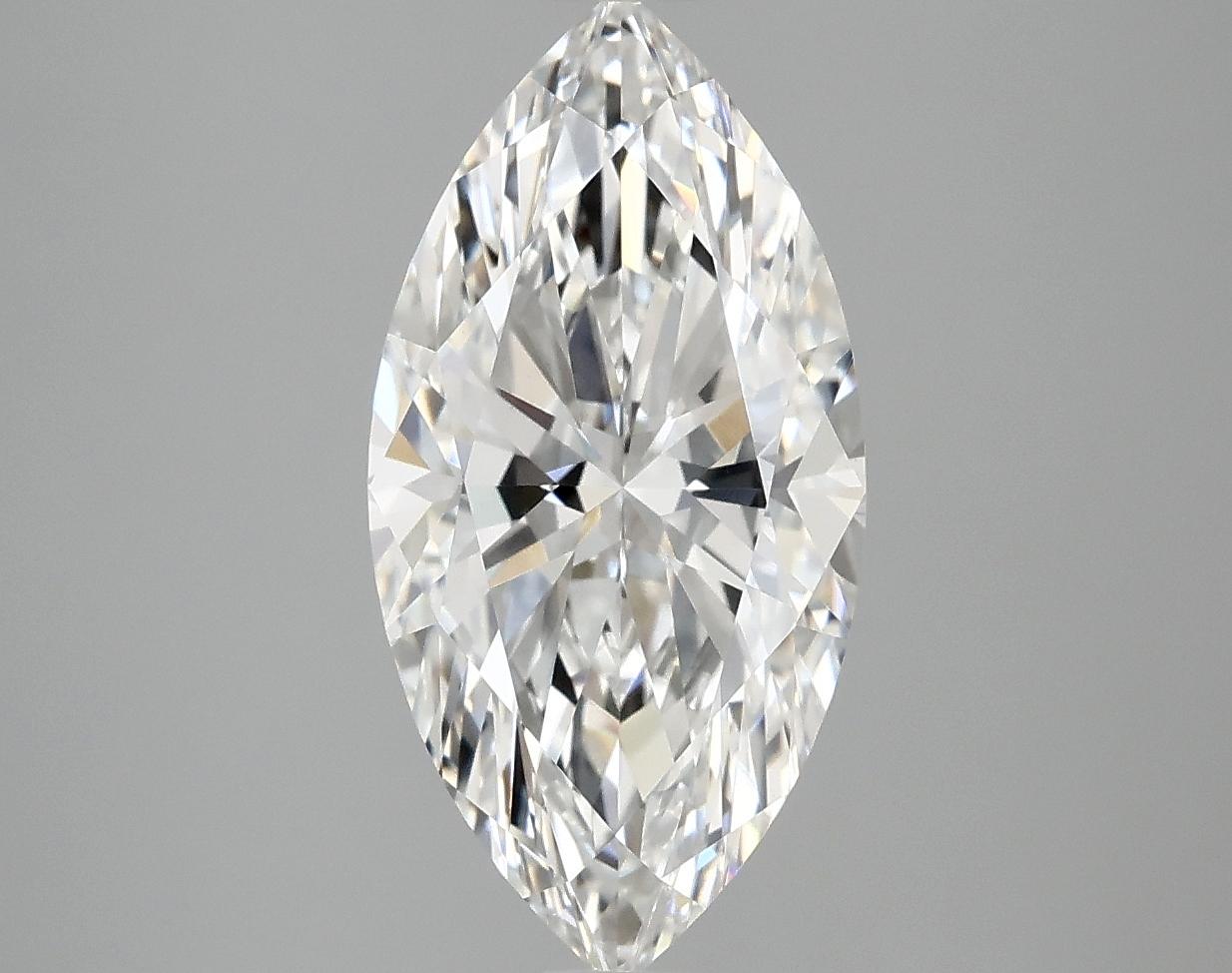 3.06 Carat Marquise Shaped Ideal Cut VVS2 IGI Certified Lab Grown Diamond