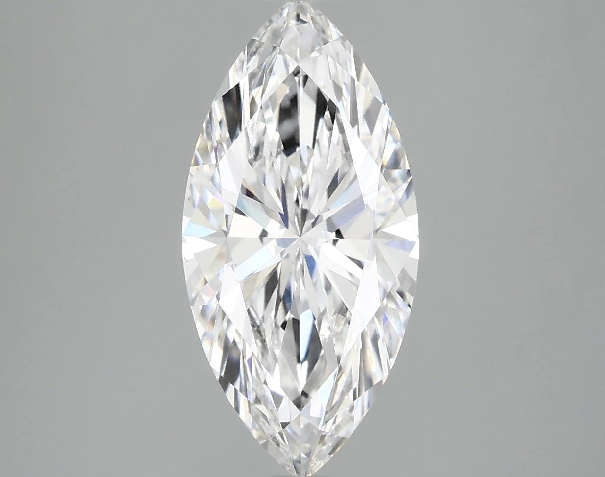 2.52 Carat Marquise Shaped Excellent Cut VS1 IGI Certified Lab Grown Diamond