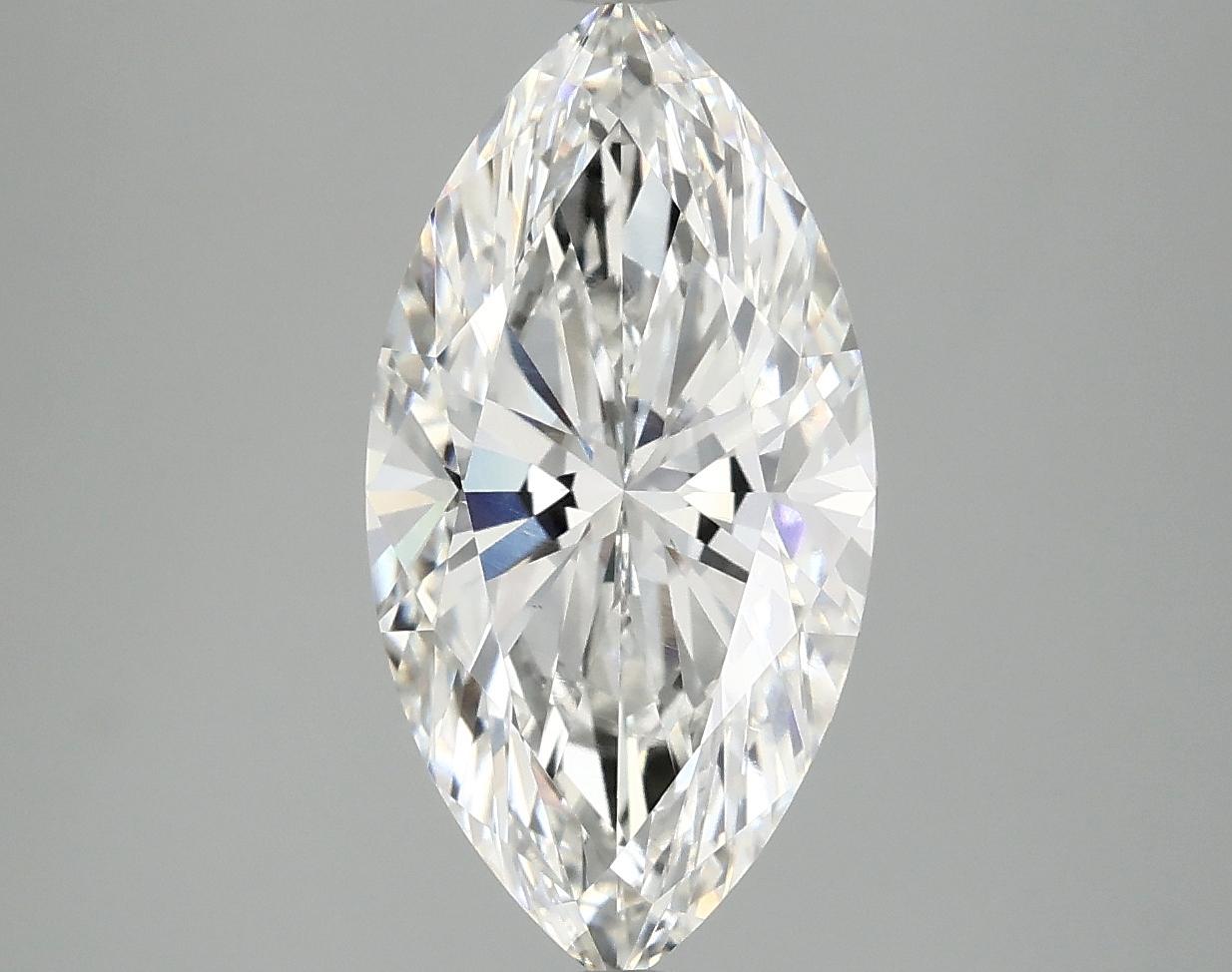 3.09 Carat Marquise Shaped Ideal Cut VVS2 IGI Certified Lab Grown Diamond