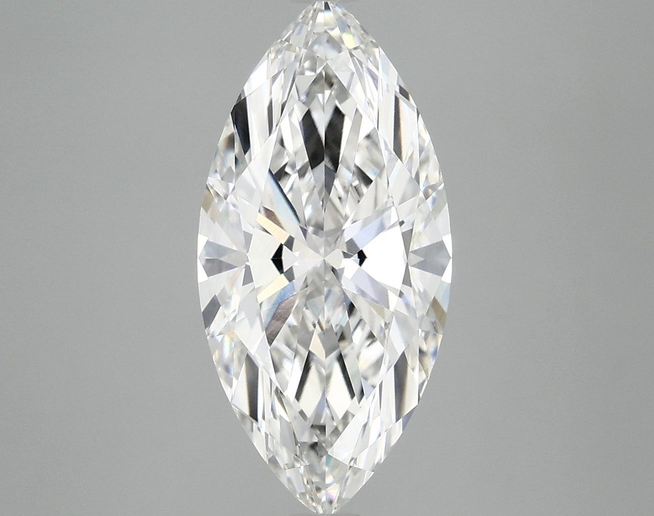 3.01 Carat Marquise Shaped Excellent Cut VVS2 IGI Certified Lab Grown Diamond