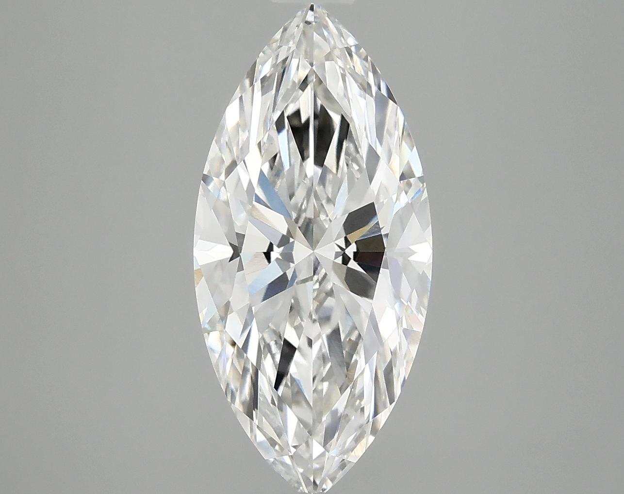 3.07 Carat Marquise Shaped Excellent Cut VVS2 IGI Certified Lab Grown Diamond