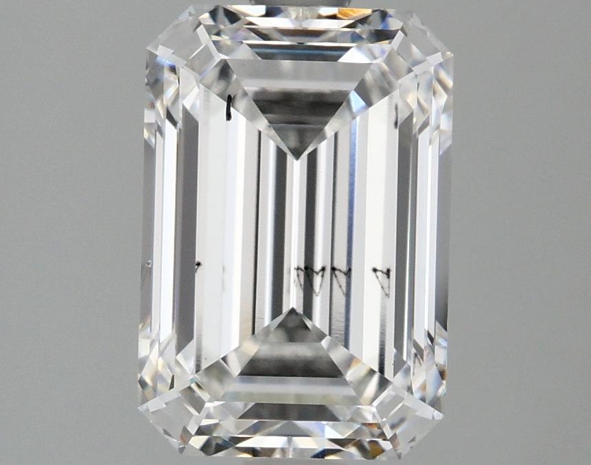 2.69 Carat Emerald Shaped Ideal Cut SI1 IGI Certified Lab Grown Diamond