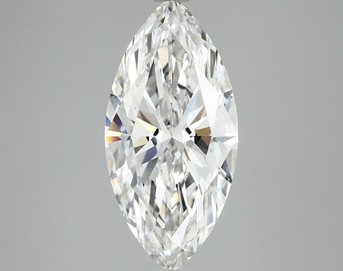 2.97 Carat Marquise Shaped Excellent Cut VVS2 IGI Certified Lab Grown Diamond