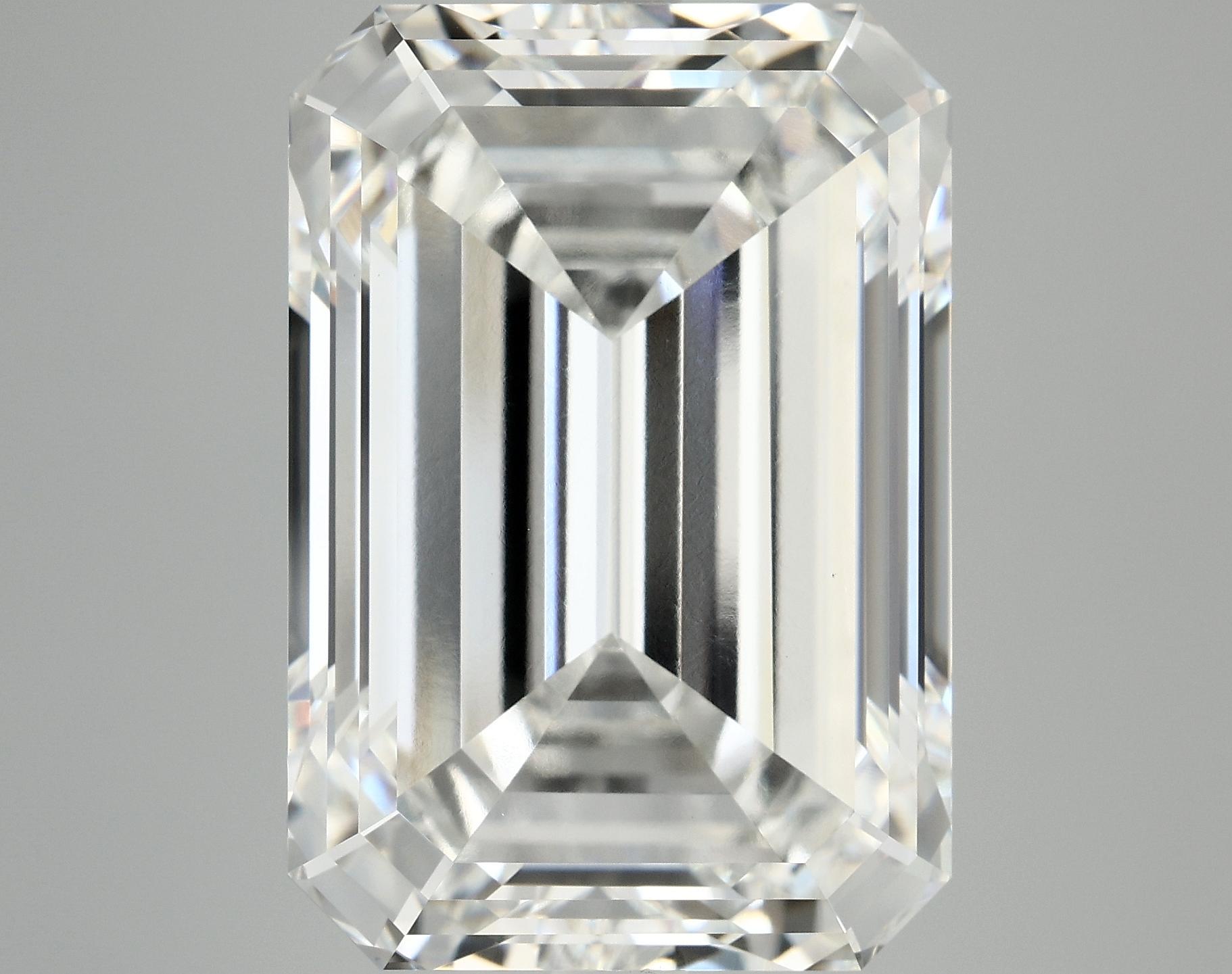 12.51 Carat Emerald Shaped Ideal Cut VVS2 IGI Certified Lab Grown Diamond