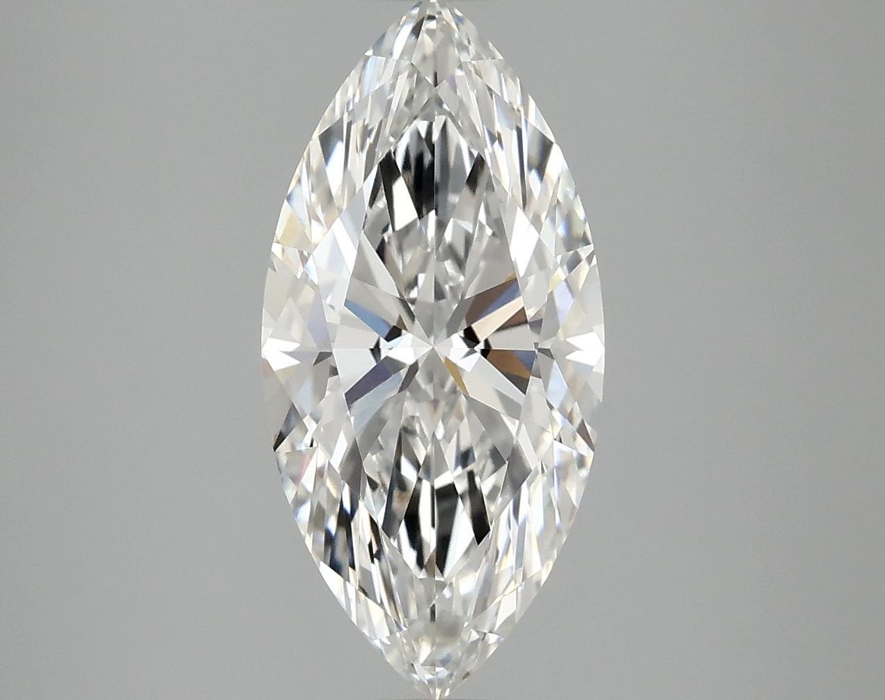 3.07 Carat Marquise Shaped Excellent Cut VVS2 IGI Certified Lab Grown Diamond