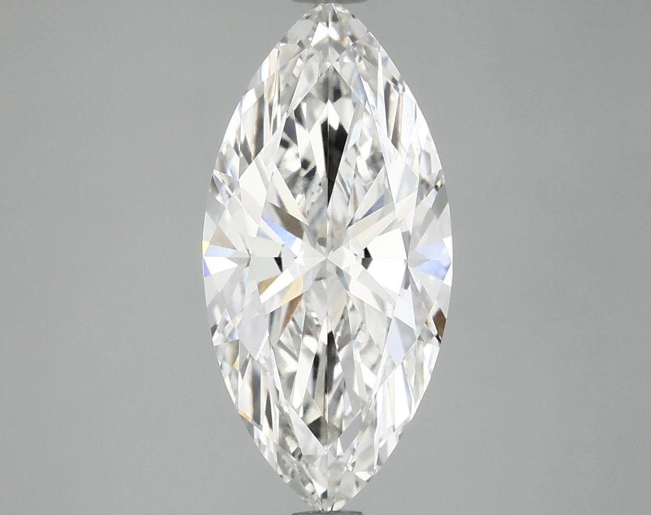 3.01 Carat Marquise Shaped Excellent Cut VVS2 IGI Certified Lab Grown Diamond