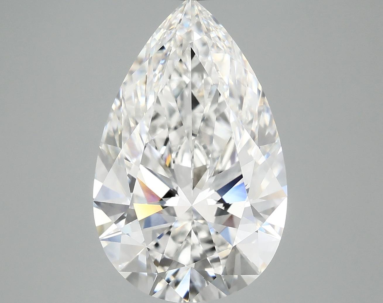 5.02 Carat Pear Shaped Ideal Cut VVS2 IGI Certified Lab Grown Diamond