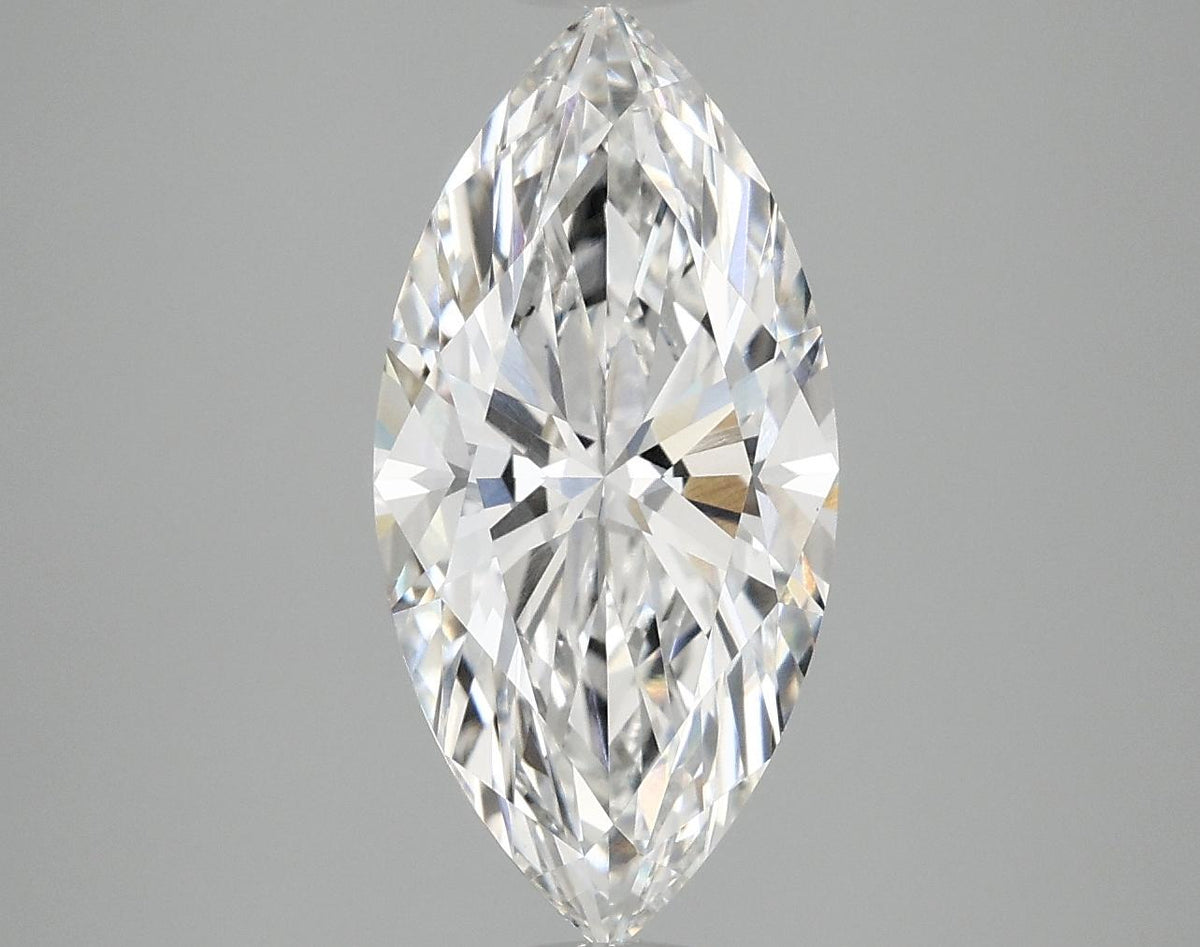 3.02 Carat Marquise Shaped Excellent Cut VVS2 IGI Certified Lab Grown Diamond