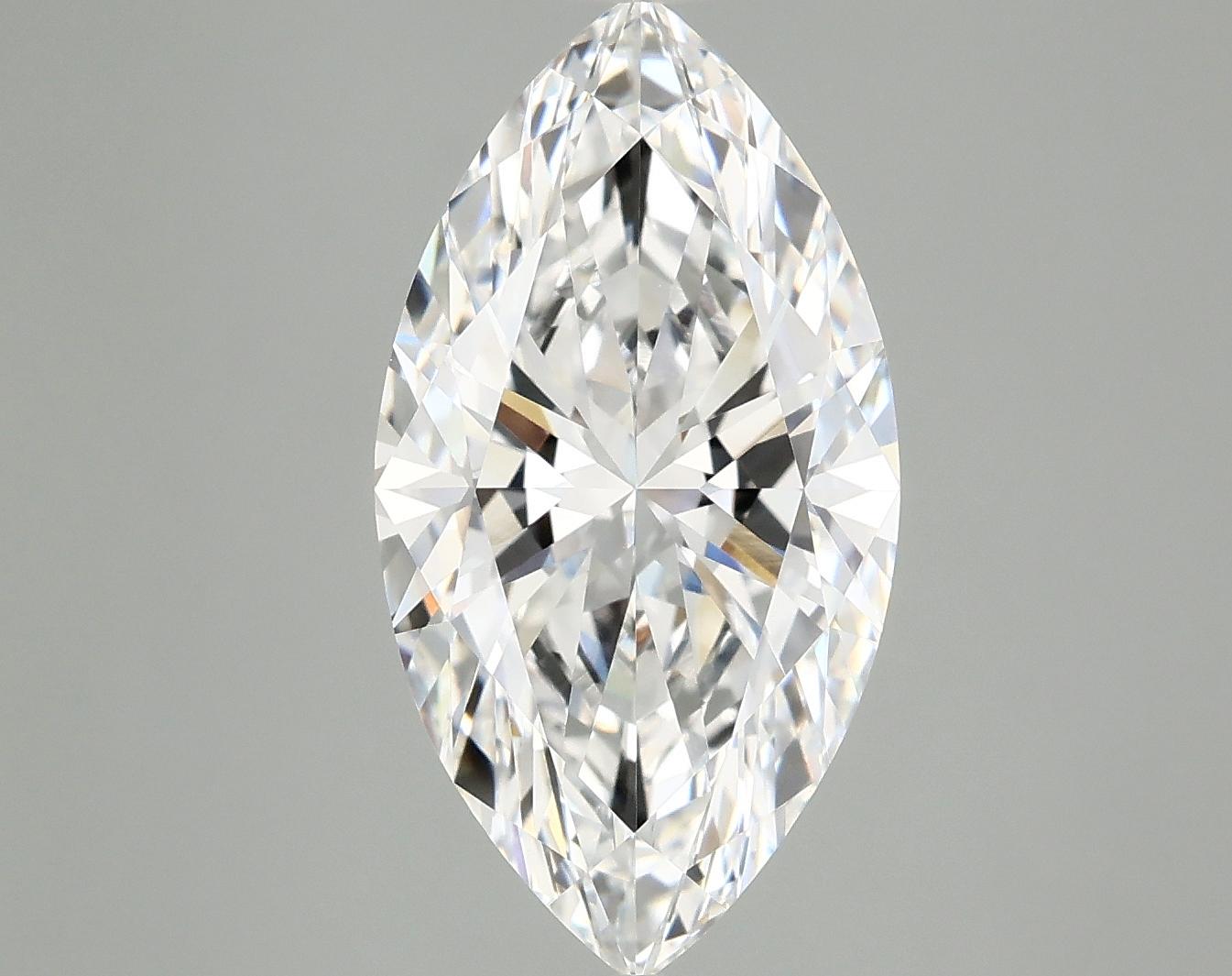 4.04 Carat Marquise Shaped Excellent Cut VVS2 IGI Certified Lab Grown Diamond