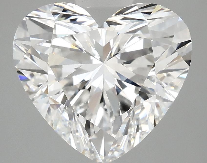 4.07 Carat Heart Shaped Ideal Cut VVS2 IGI Certified Lab Grown Diamond