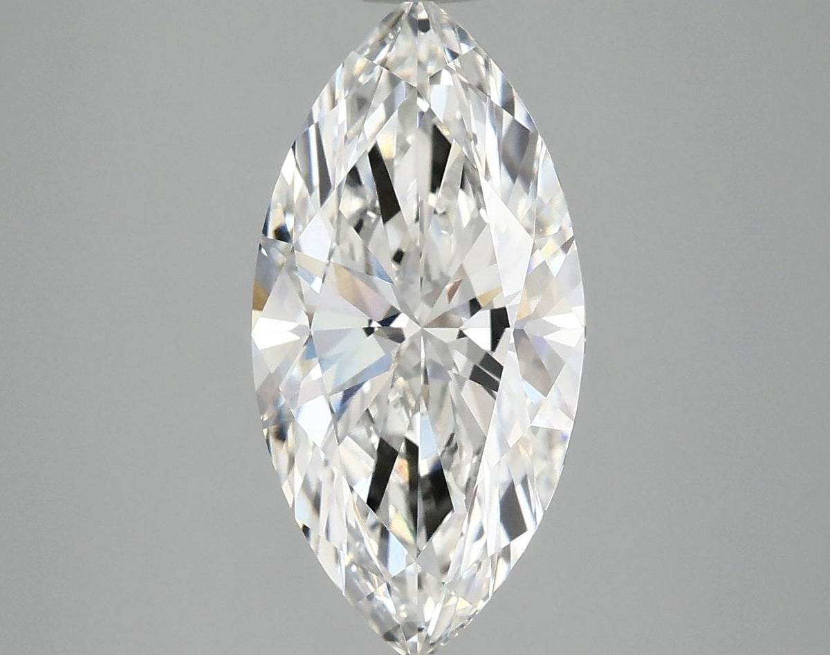 3.09 Carat Marquise Shaped Ideal Cut VVS2 IGI Certified Lab Grown Diamond