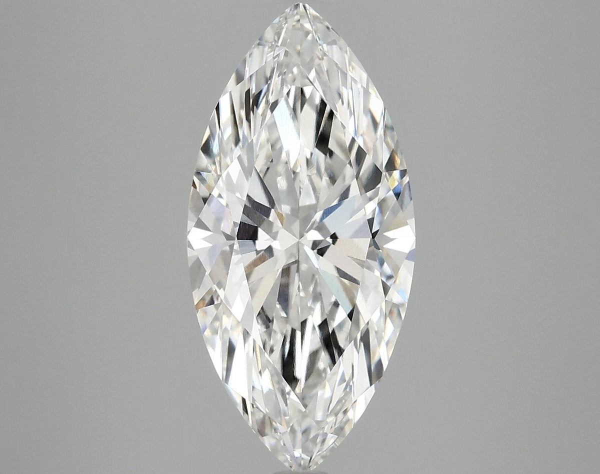 3.04 Carat Marquise Shaped Excellent Cut VVS2 IGI Certified Lab Grown Diamond