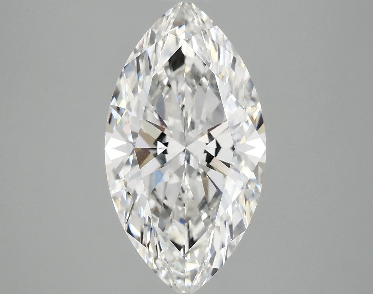 3.03 Carat Marquise Shaped Excellent Cut VVS2 IGI Certified Lab Grown Diamond